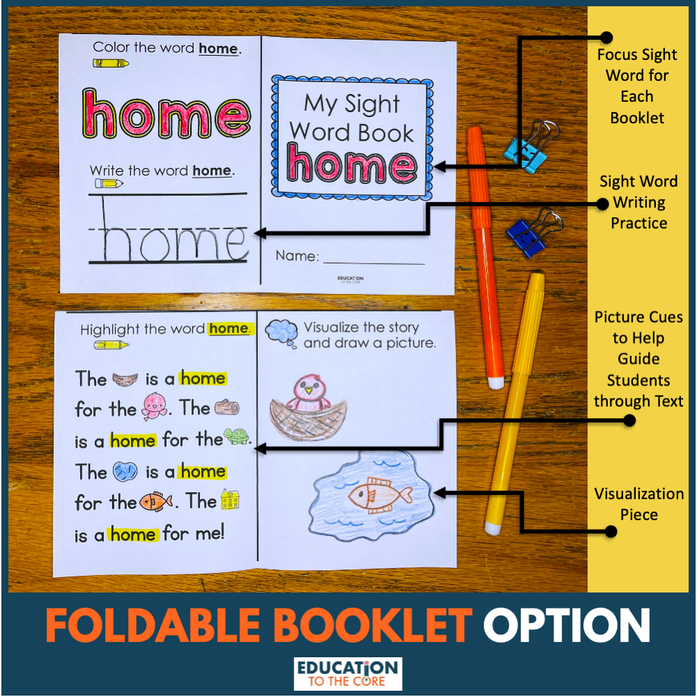 100 Sight Word Booklets for Fry Words 101-200