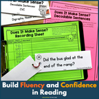 Decodable Sentence Fluency Strips