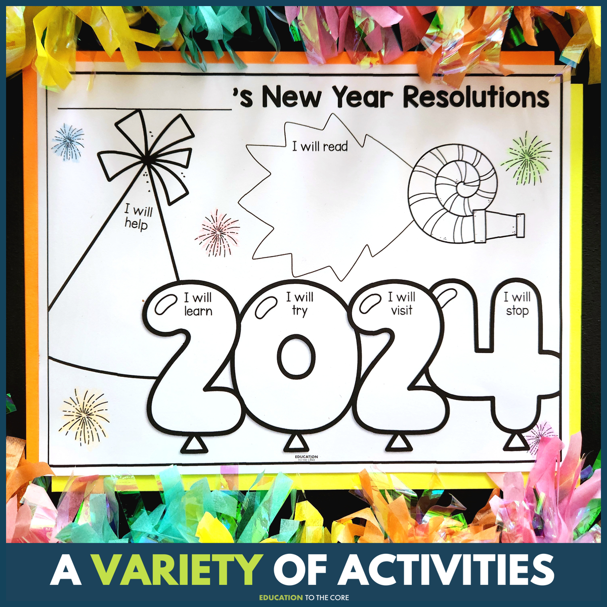 New Year Writing Activity Bundle