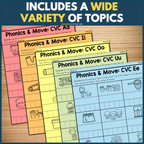 Phonics and Move Activity Bundle