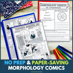 Morphology Comics & Comprehension Bundle