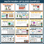 No Prep Math Warm-Ups for Kindergarten