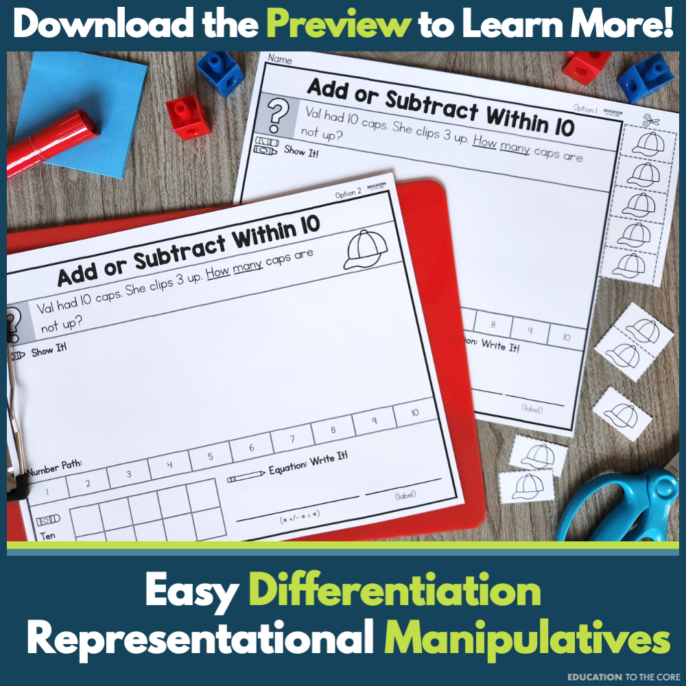 Kindergarten Decodable Math Word Problems