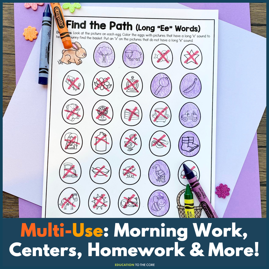 Kindergarten Monthly No Prep Printables Year-Long Bundle