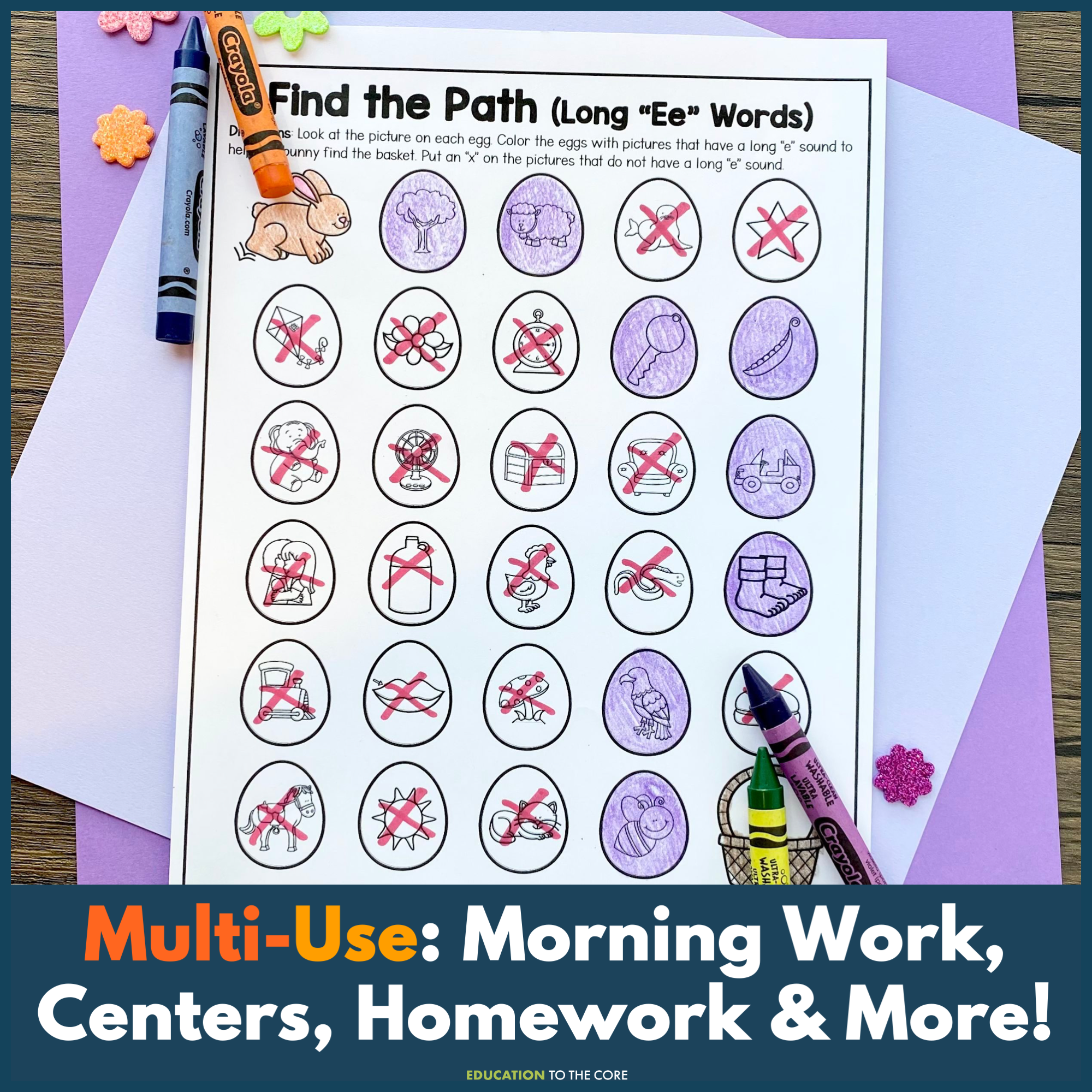 Kindergarten Monthly No Prep Printables Year-Long Bundle