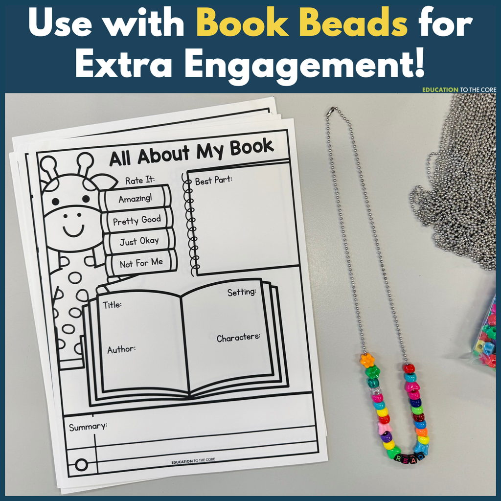 Book Review Bookmarks and Printables Bundle