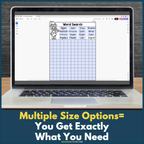 Editable Word Search
