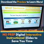 Syntax [Grammar] Digital Interactive Teaching Slides for K/1