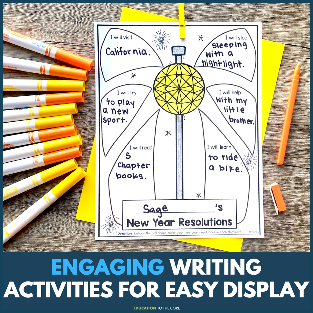 New Year Writing Activity Bundle