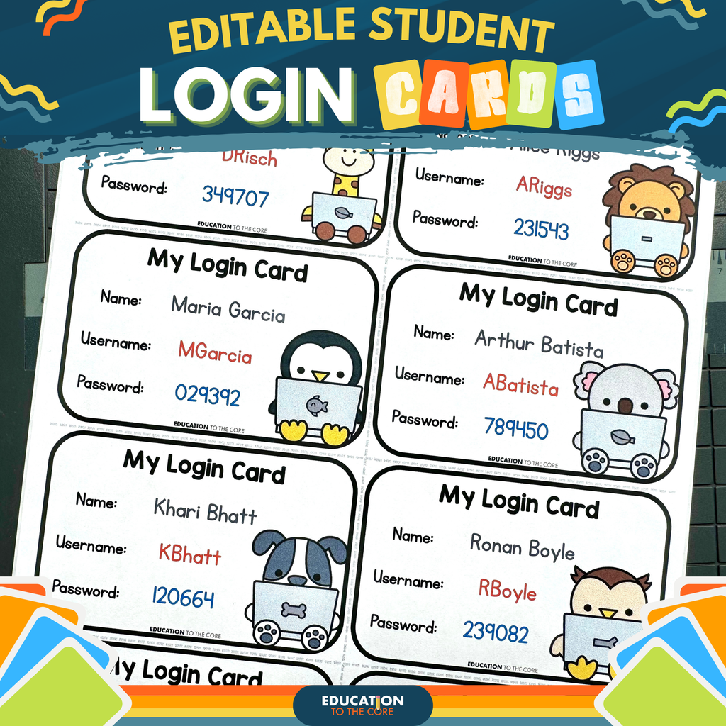 Editable Teacher Tools Bundle