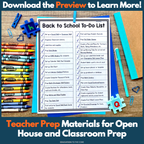 Back to School Packet: First Day Activities