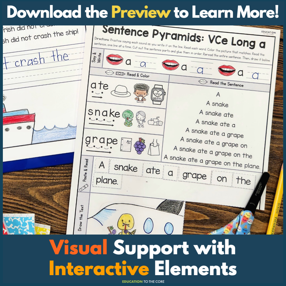 Decodable Fluency Sentence Pyramids