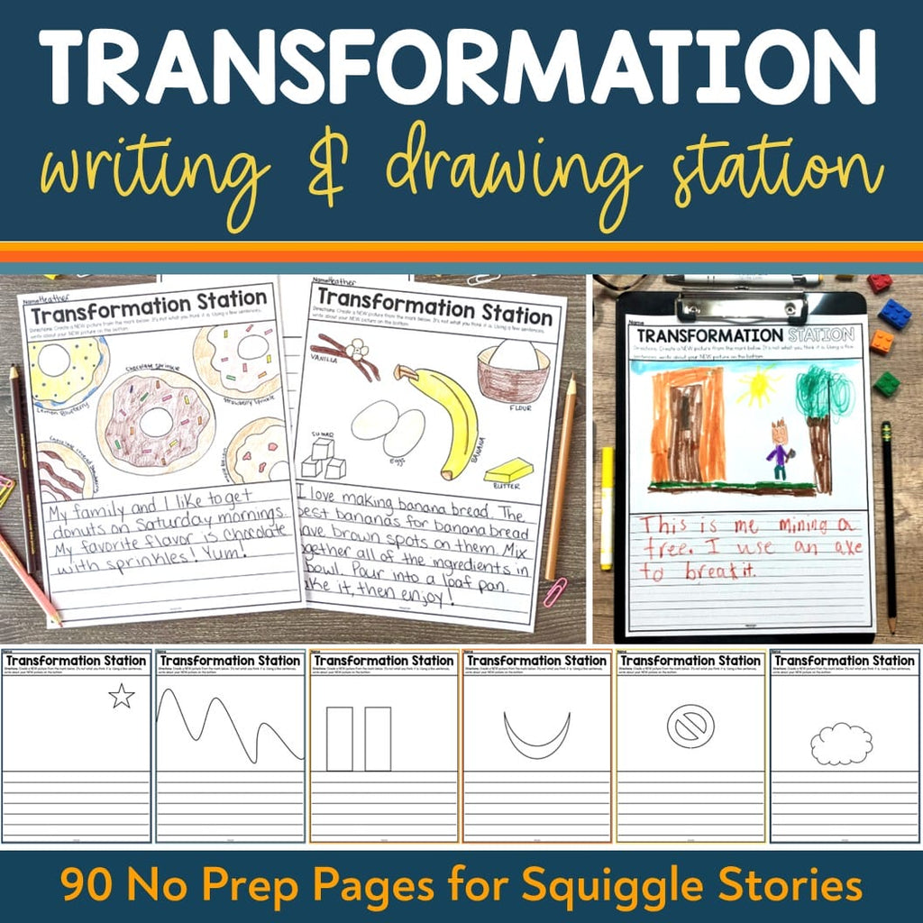 Transformation Drawing & Writing Station: 90 Squiggle Stories