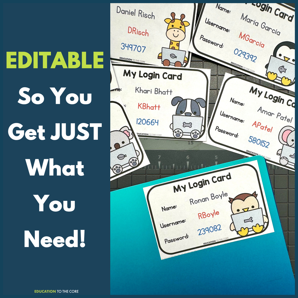 Editable Teacher Tools Bundle