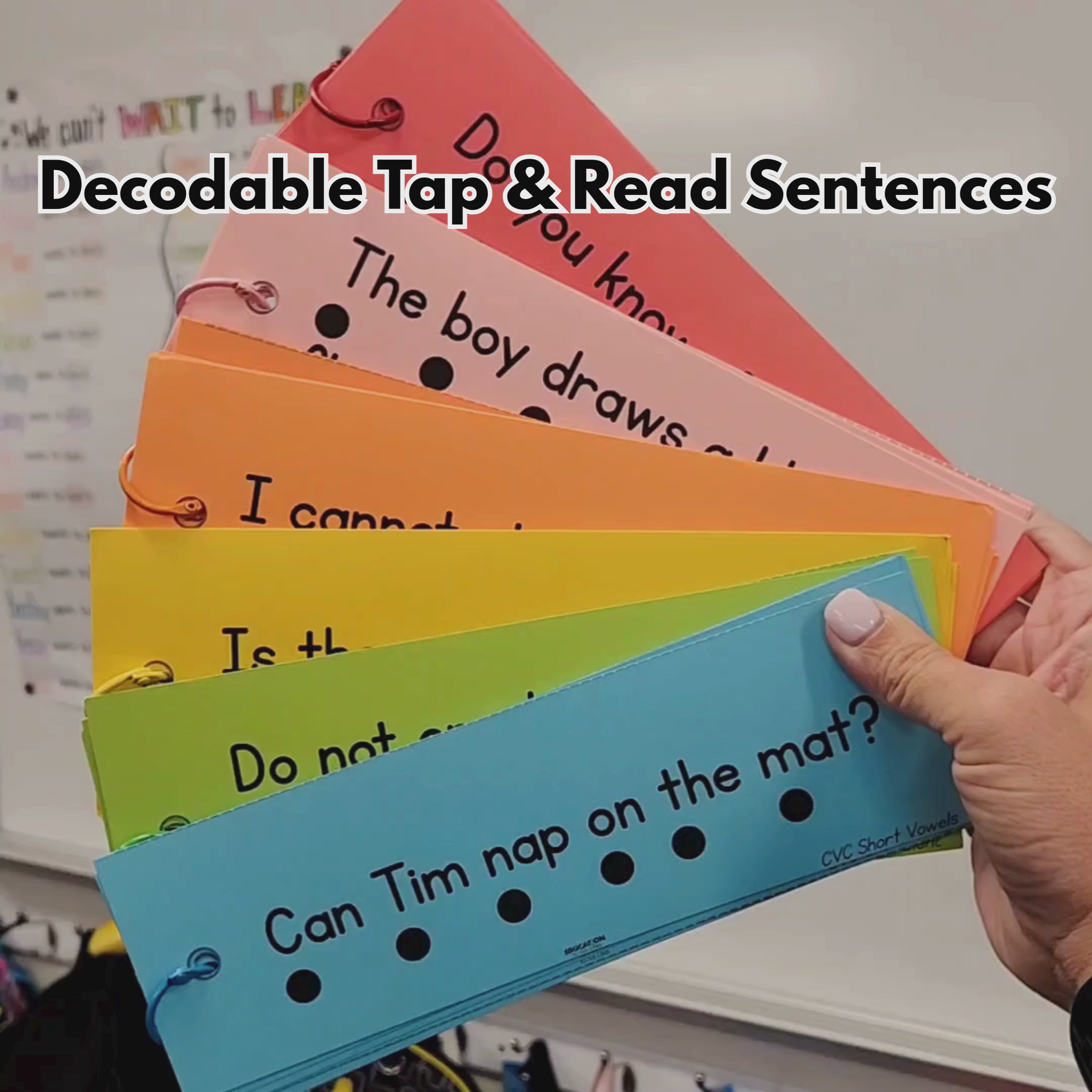 Decodable Sentence Fluency Strips
